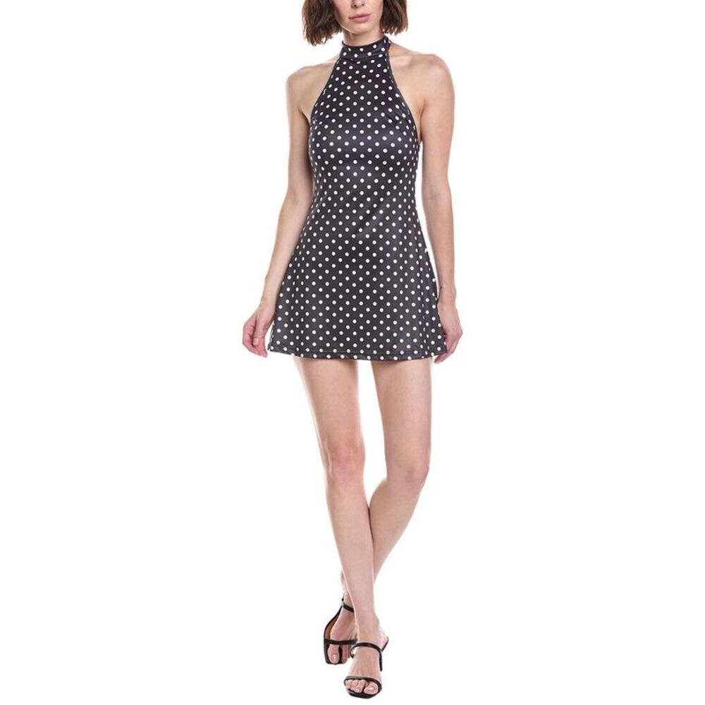 Colette Rose Womens  Dot Mini Dress, Black